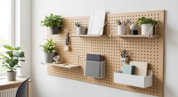 Organisez votre intérieur avec le panneau mural perforé : la solution pratique et design
